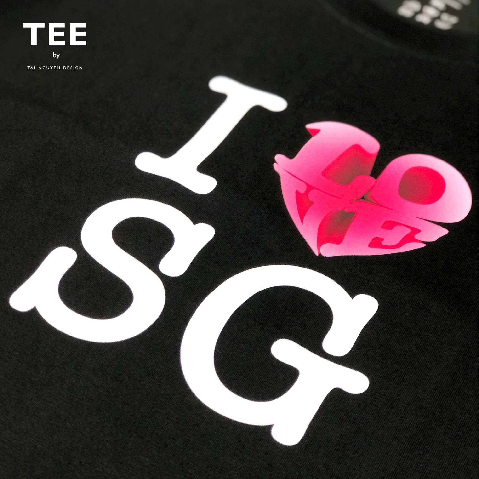 Áo thun unisex I❤️SAIGON (có 2 màu: đen & trắng)