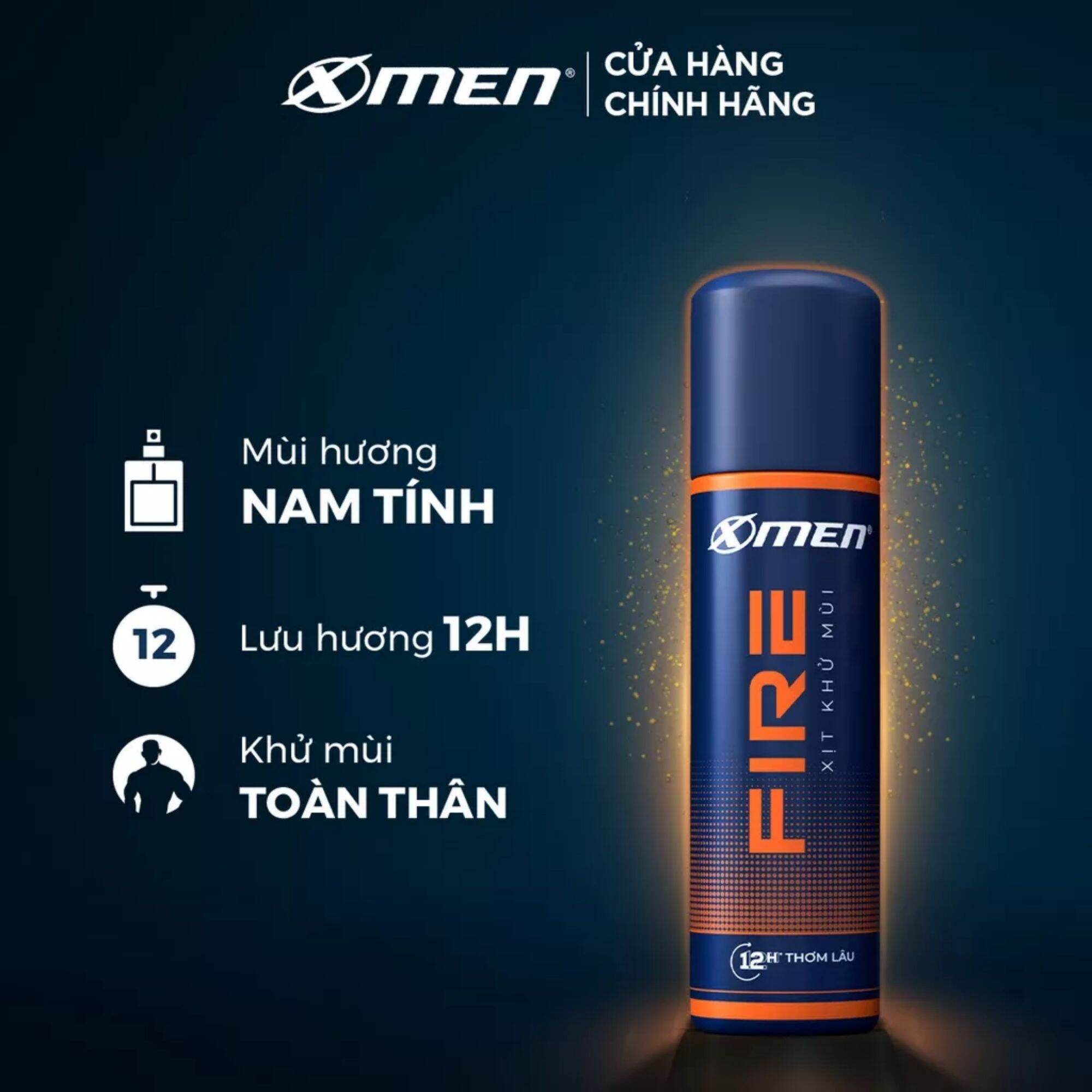 Xịt khử mùi Xmen hương nước hoa 140ml