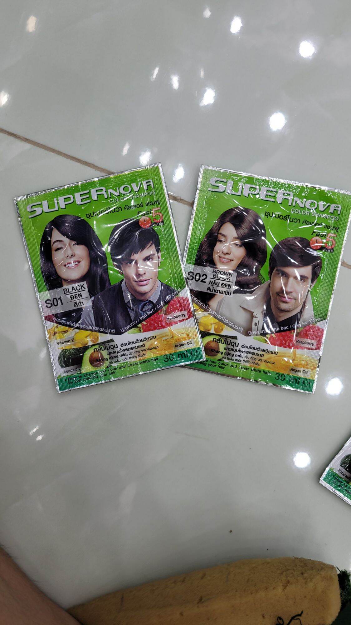Gói gội nhuộm SUPERNOVA 4 màu