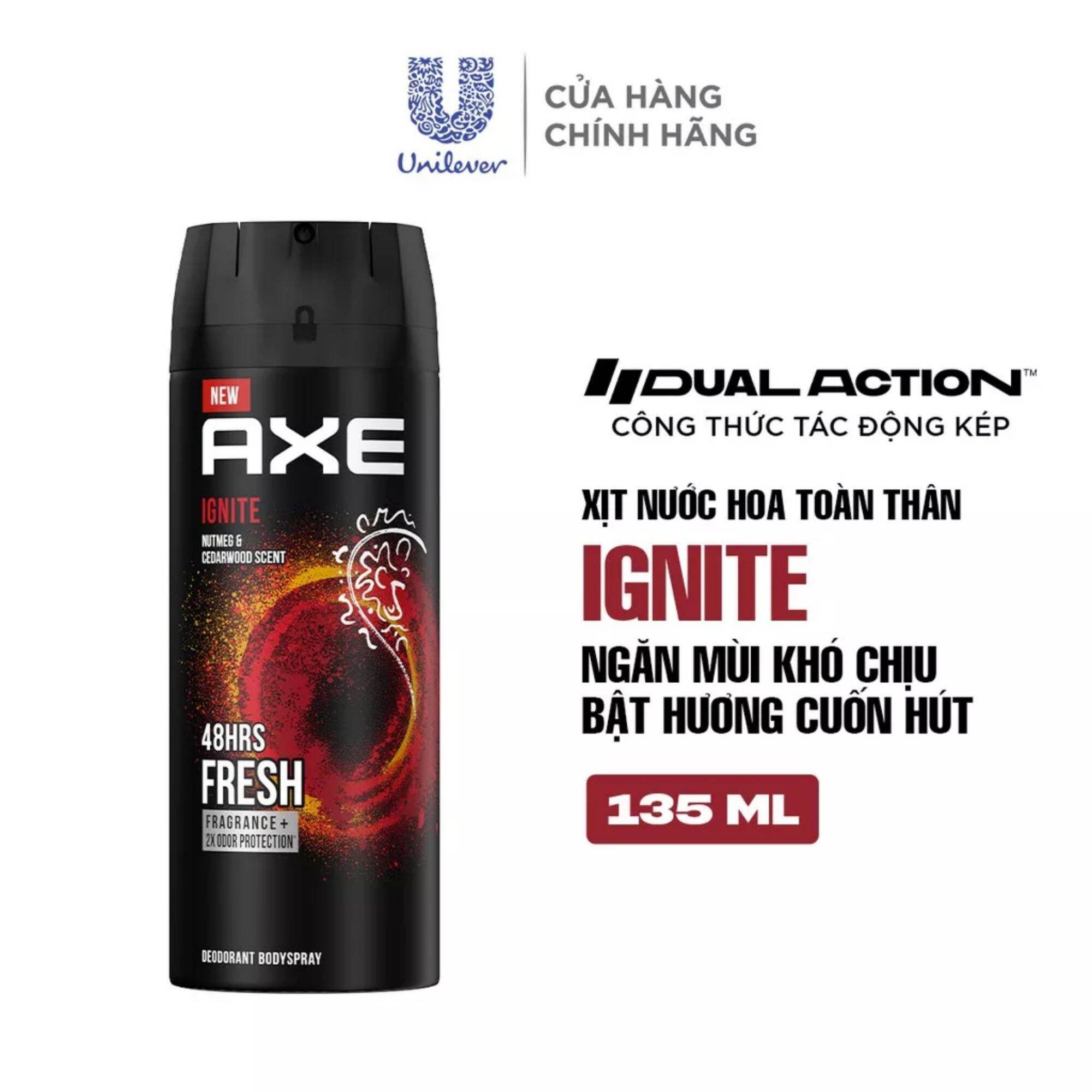 Xịt khử mùi toàn thân Axe 135ml