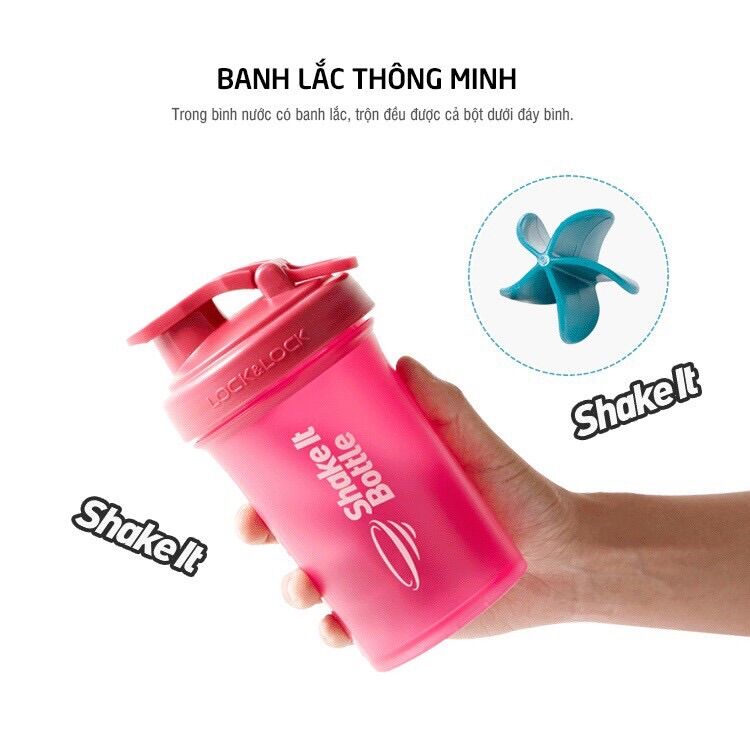 [HCM]Bình Lắc SHAKE IT Lock&Lock HAP945 (  600ml ) - hàng chính hãng
