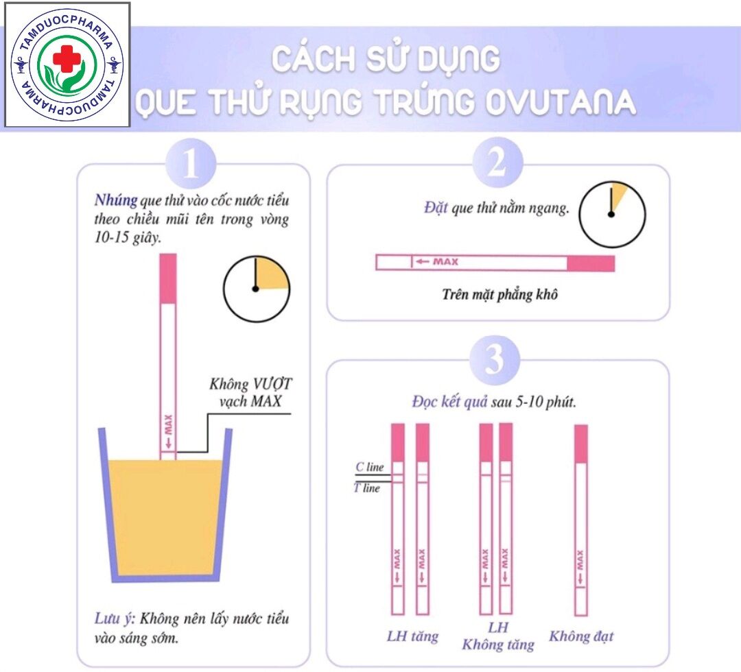 que thử rụng trứng Ovutana