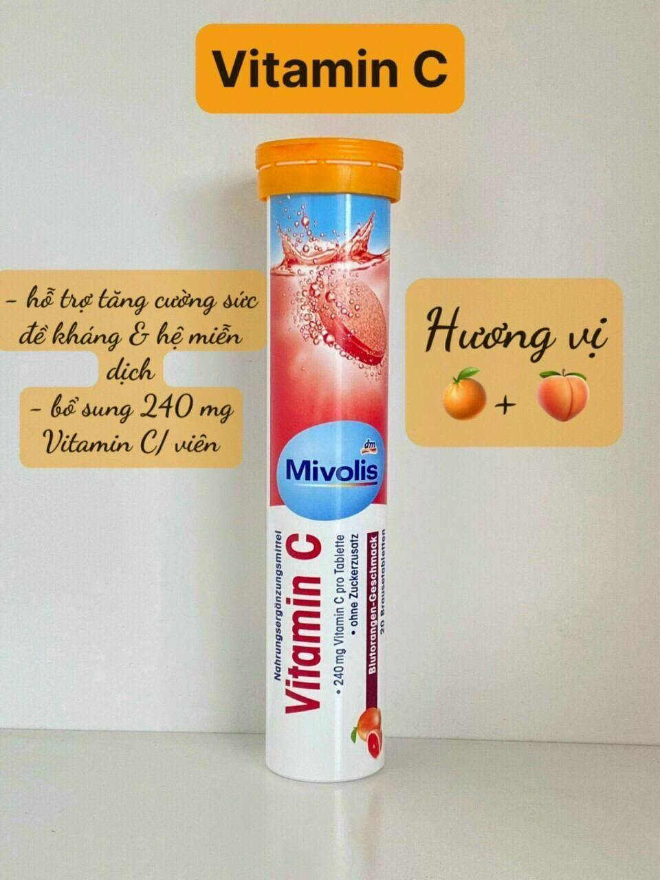 Viên sủi Vitamin C Mivolis