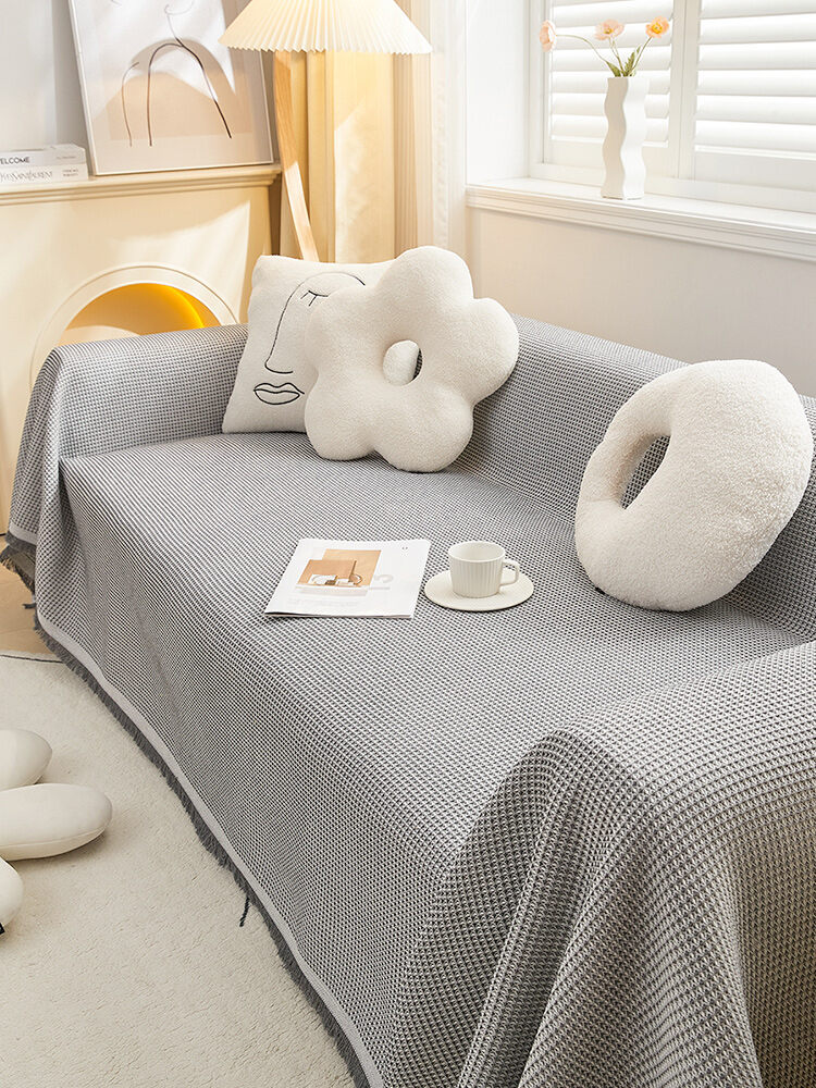 FEITAO|Bọc Sofa Mùa Đông Mùa Hè Không Trượt Phong Cách Bắc Âu
