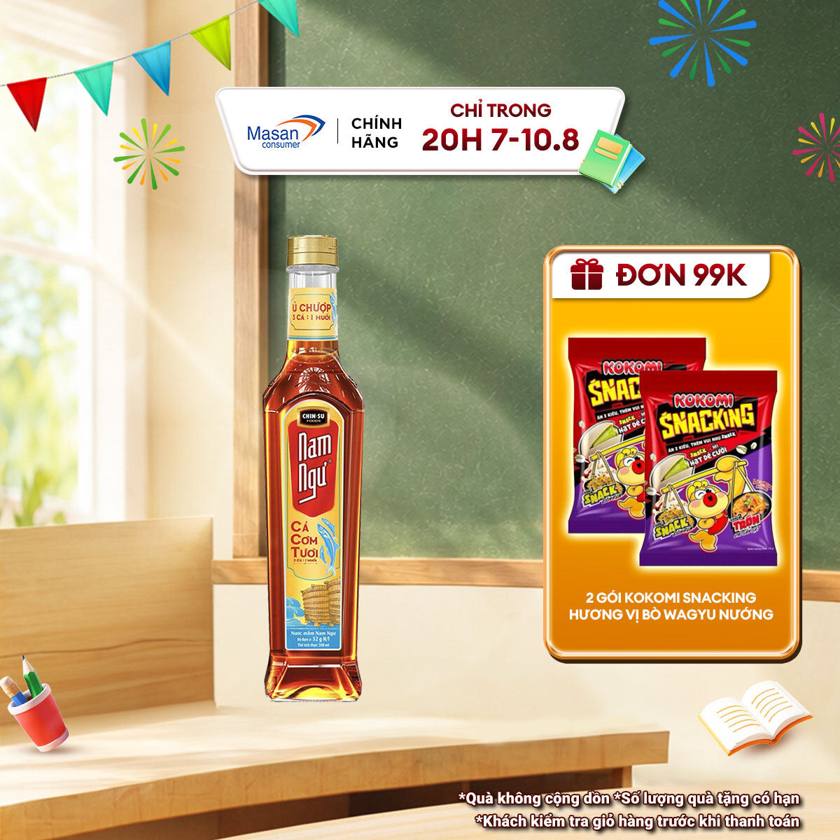 Nước Mắm Nam Ngư Cá Cơm Tươi Chai Thủy Tinh 500ml