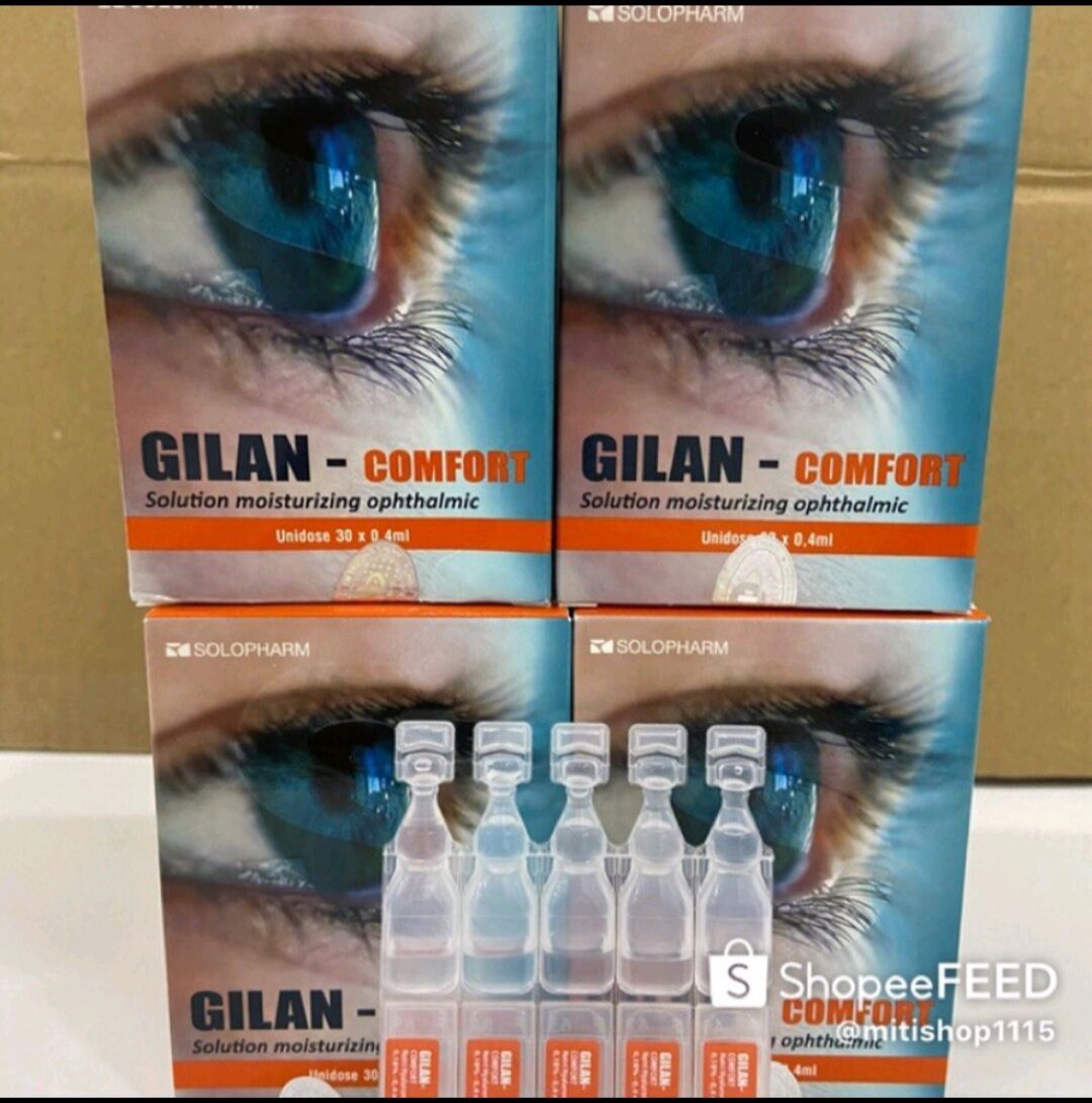 Nước mắt nhân tạo ko chất bảo quản gilan ultra giúp bổ sung nước mắt nhân tạo sau phẫu thuật. hỗ trợ giảm mỏi mắt, ngứa mắt.