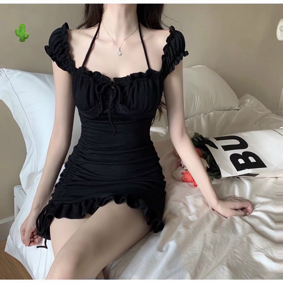 ĐẦM BODY BÈO RÚT DÂY FORM 47KG(PC)