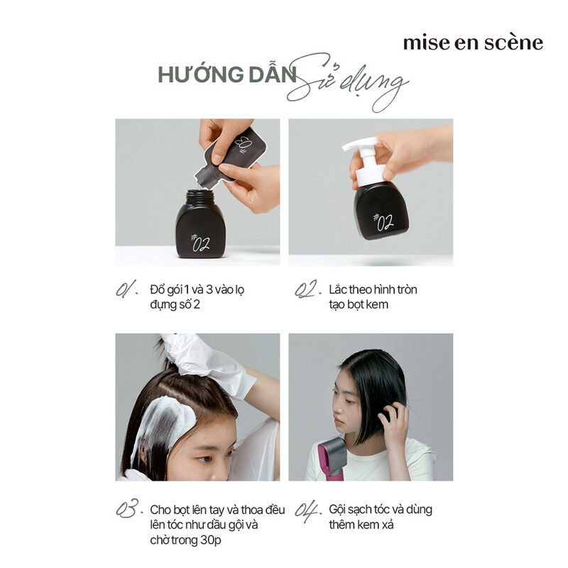 Thuốc nhuộm tóc dạng bọt Hello Bubble BLACKPINK 3NT DARK CHOCO