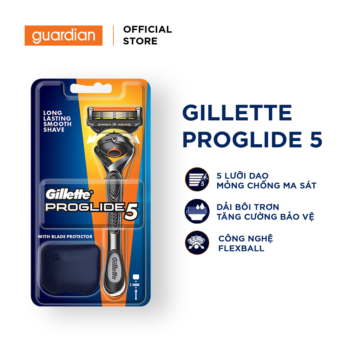 Dao Cạo RâuGillette Fusion Proglide- Hộp1 Cán& 1 Lưỡi