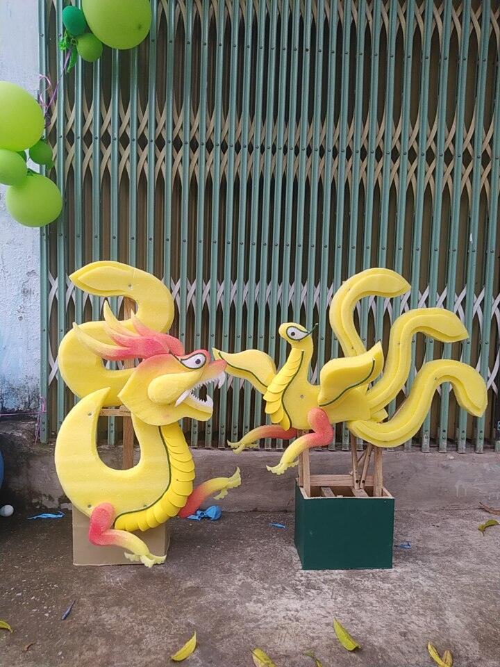 cốt rồng phượng đầu dưới , phượng 3 đuôi