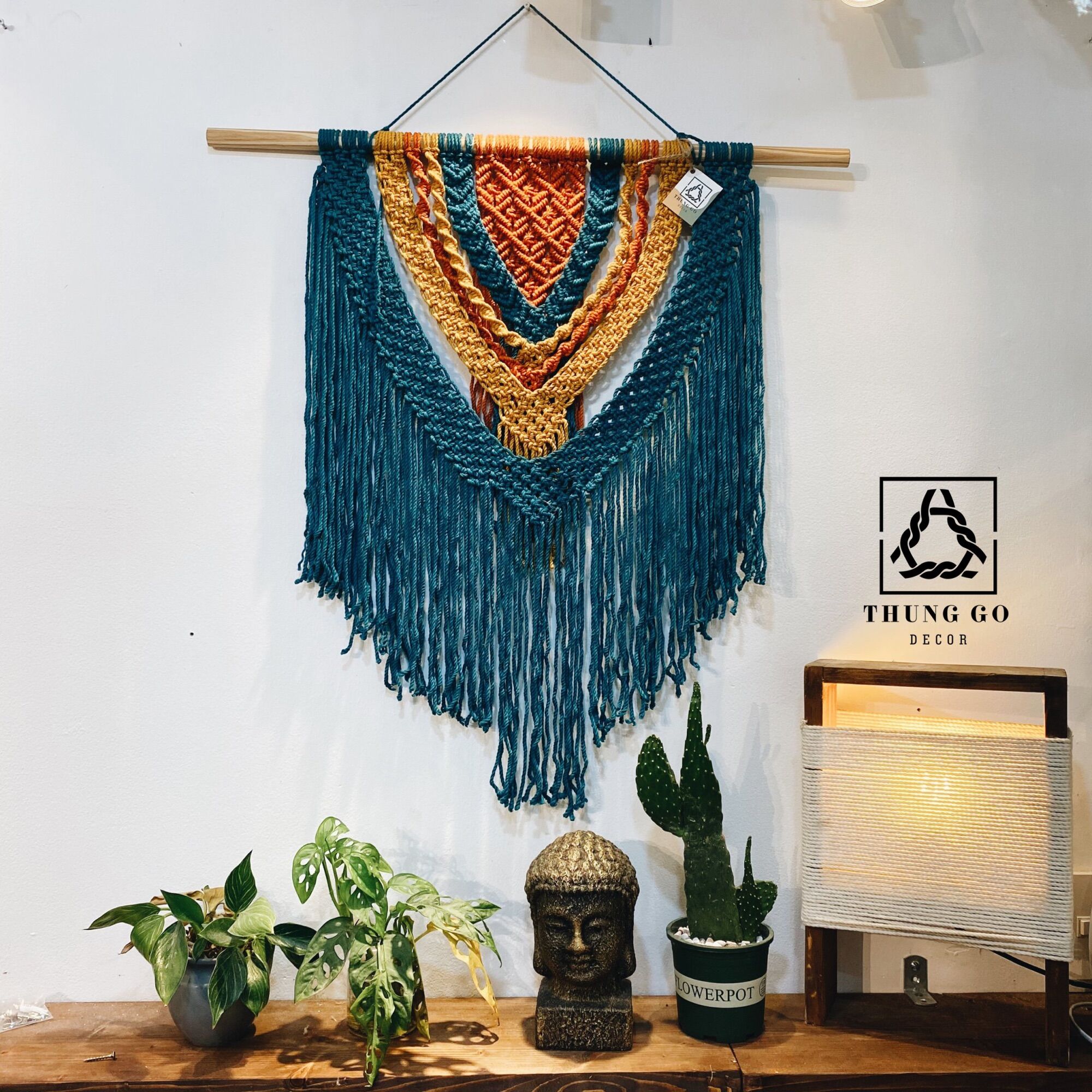 Dây thừng Macrame màu XANH CỔ VỊT size 3mm 5mm