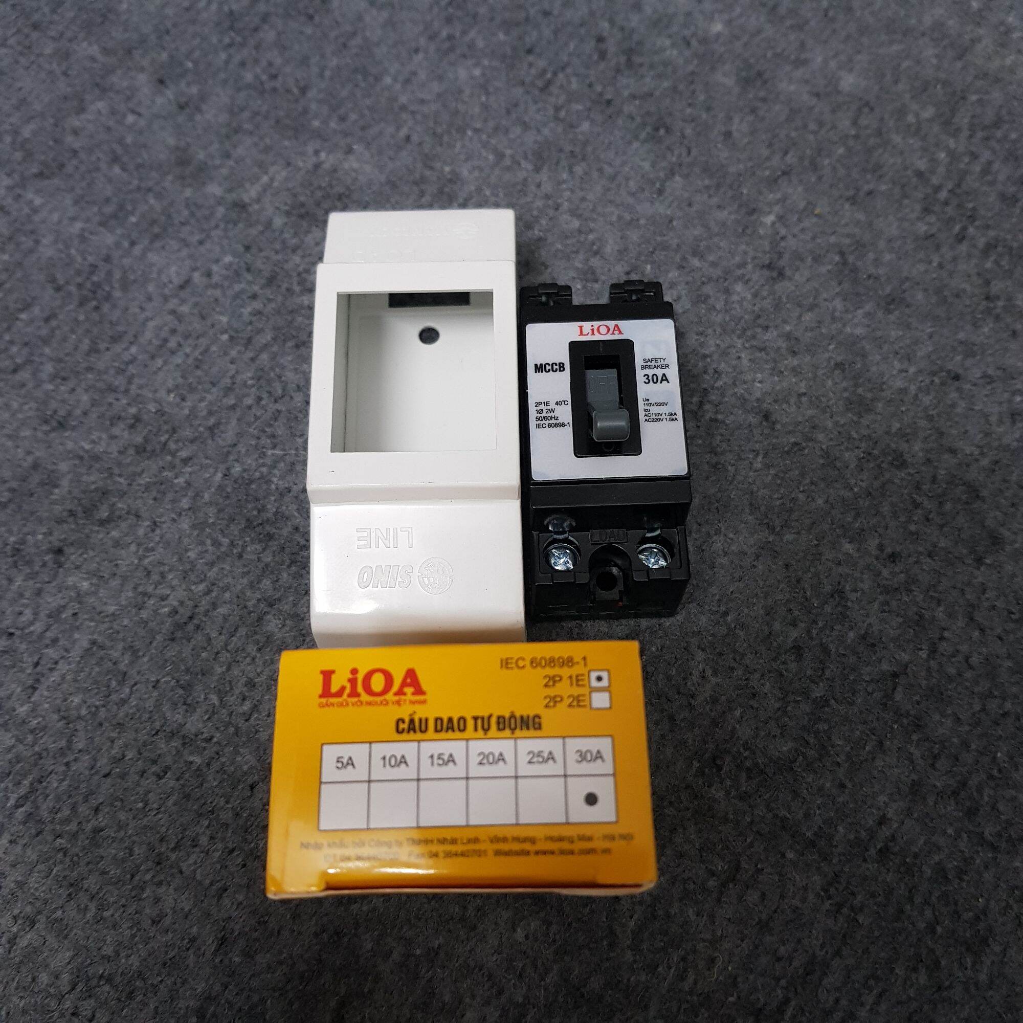 Attomat, cầu dao tự động LiOa 20A, 30A