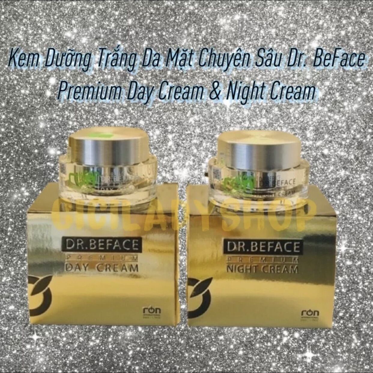 Kem dưỡng trắng da mặt ban đêm và ban ngày Dr. BeFace premium night cream day cream Ron internationa