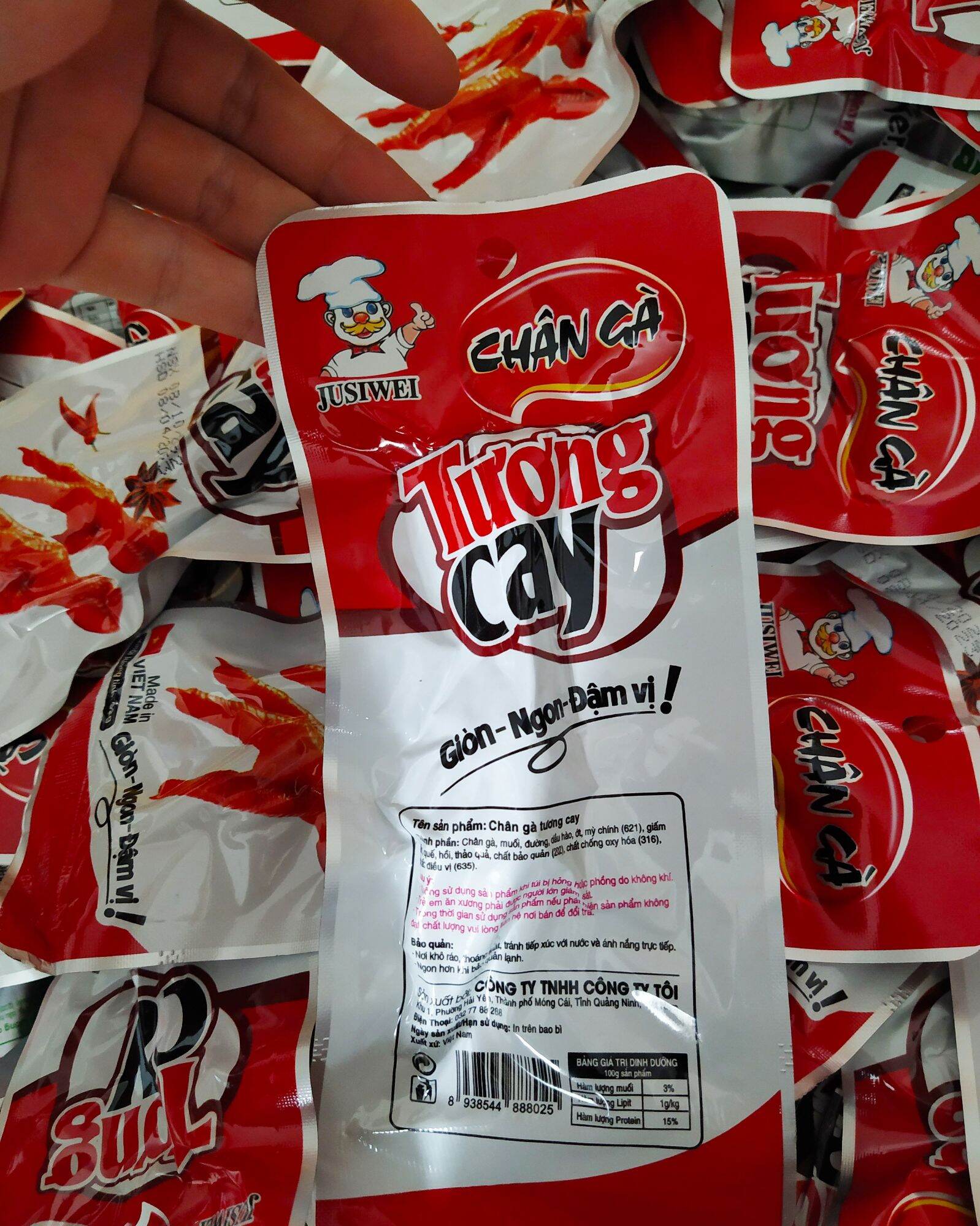 Chân gà Tương Cay siêu thơm ngon