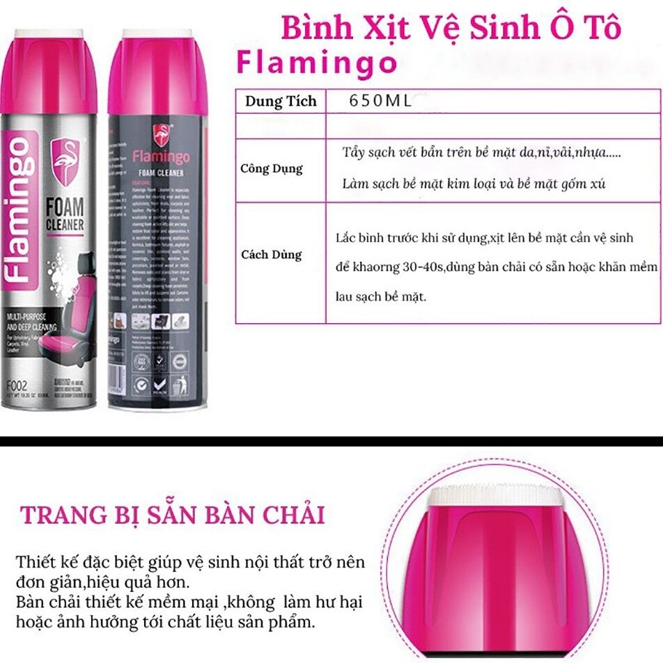 Bình xịt tẩy đa năng dạng bọt F002