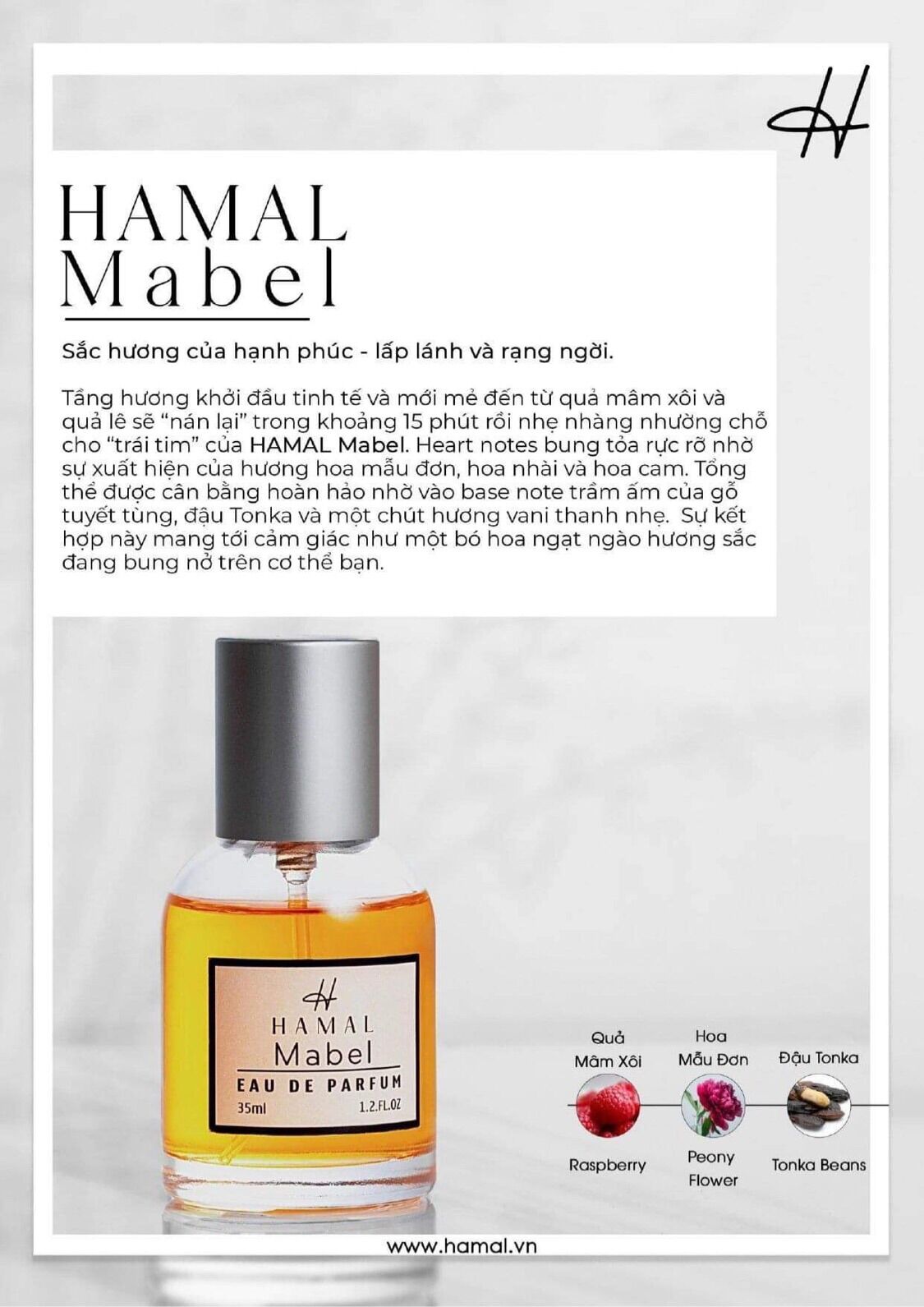 Nước hoa nữ Hamal Mabell