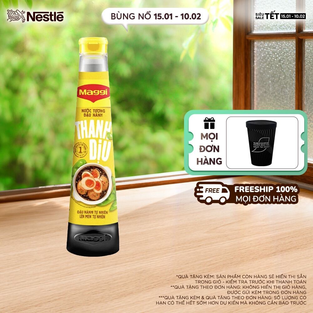 [FREESHIP TOÀN QUỐC] [QUÀ TẶNG THÁNG 11 - ĐƠN 59K & 199k] Chai Nước Tương MAGGI® Đậu Nành Thanh Dịu 