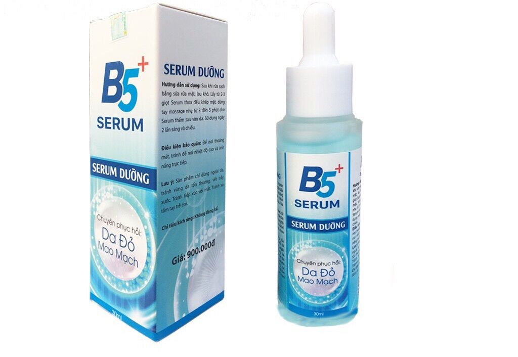 Serum b5 phục hồi da đỏ yếu , mao mạch