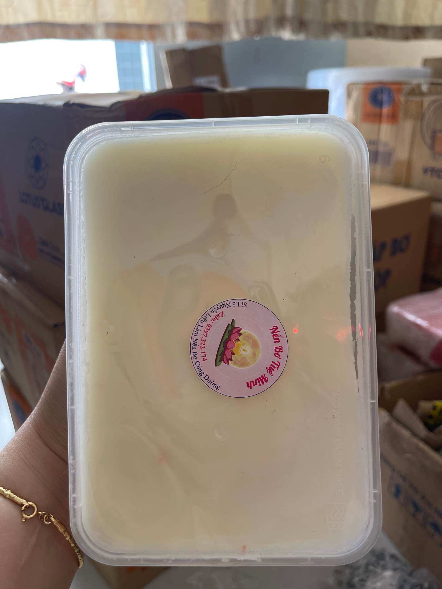 Combo 1 Kg Sáp Bơ Làm Nến ( Nguyên Liệu Nến Bơ Tuệ Minh)