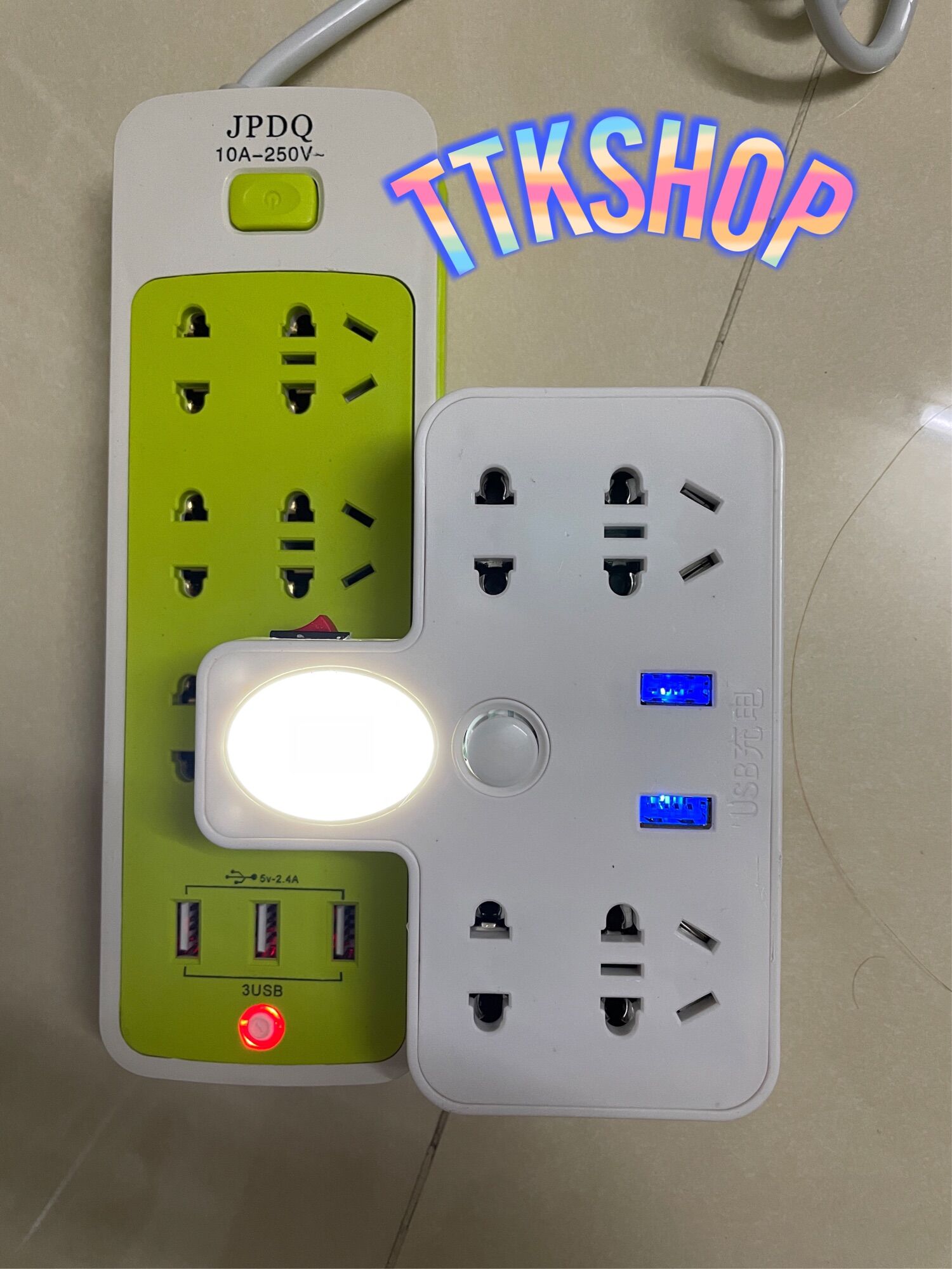 Power built-in intelligent charging port USB
