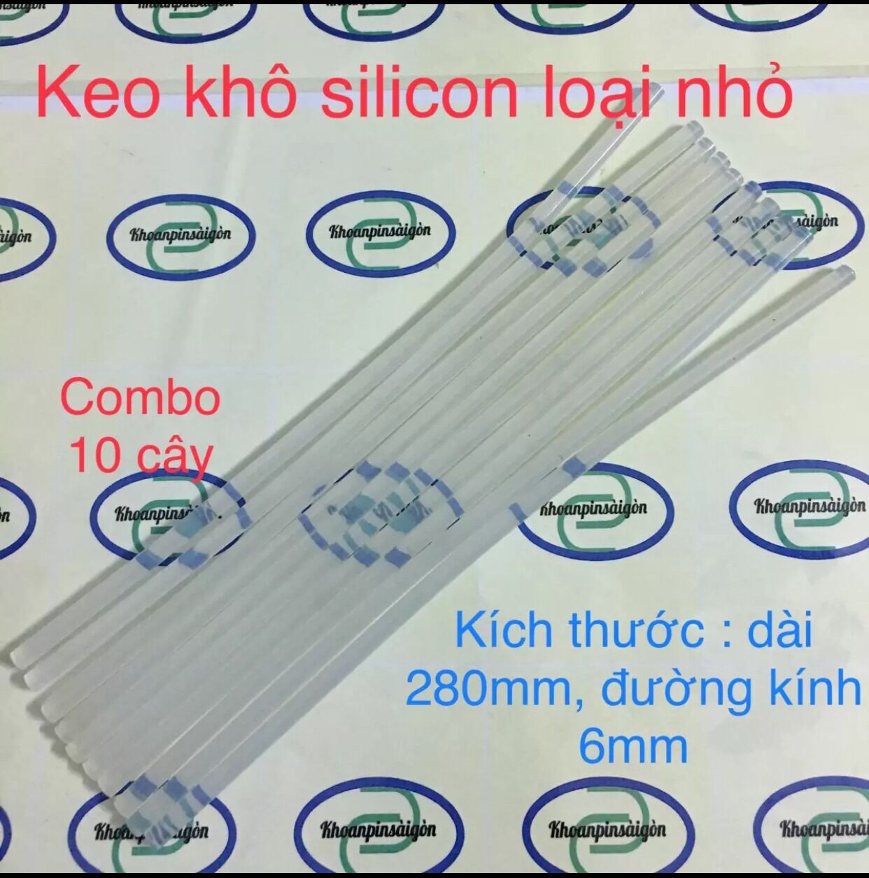 Keo cây silicon ( nến silicon khô), combo 10 cây nhỏ