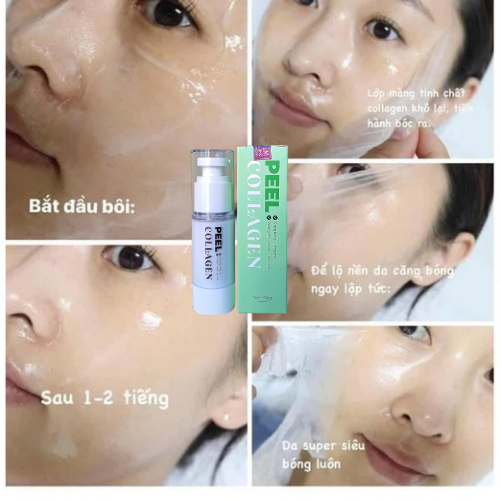 COMBO KEM BONG DA BODY VÀ PEEL COLLAGEN MẶT
