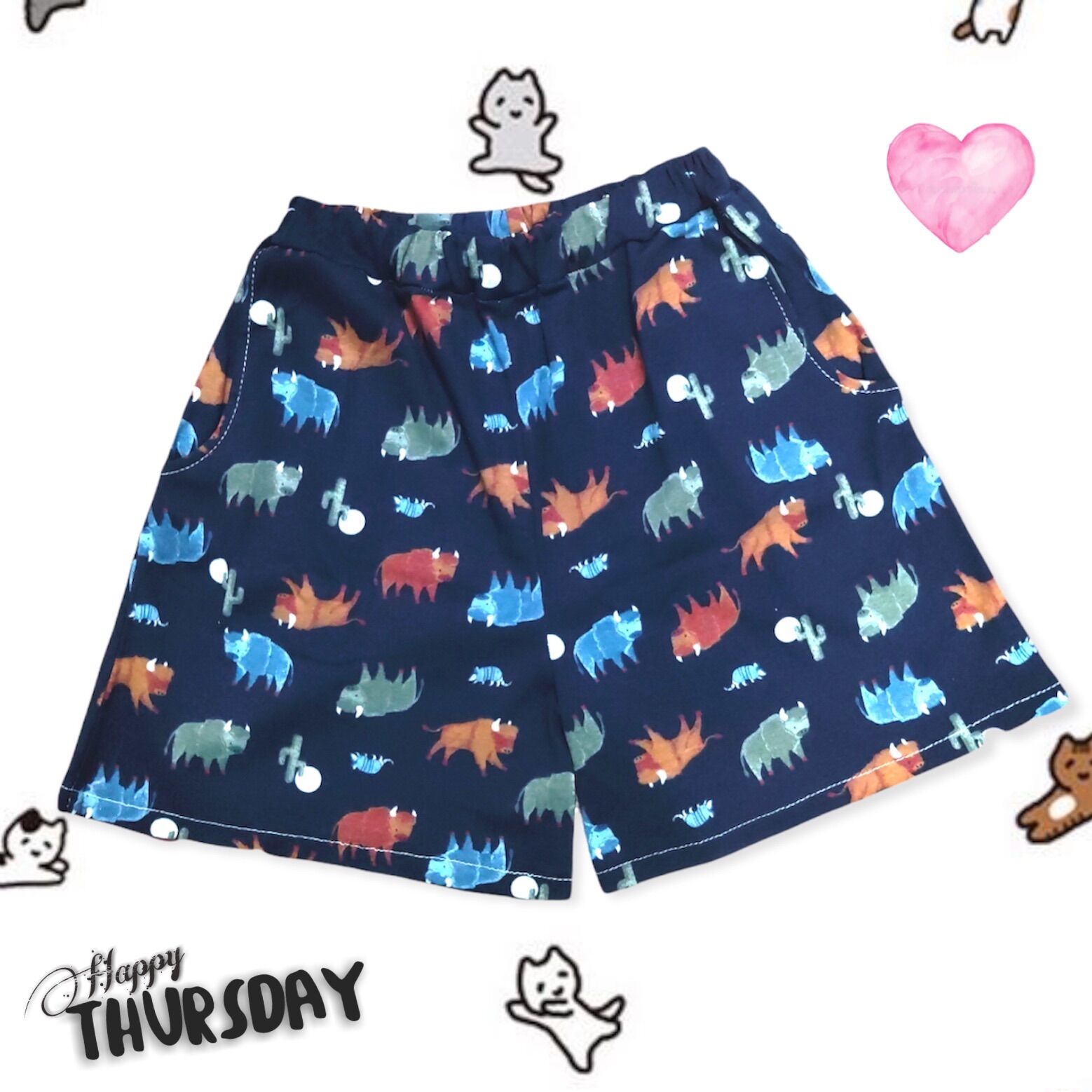 Quần short thun cotton co giãn - quần đùi thu họa tiết - quần đùi thun unisex