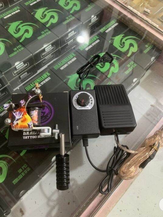 [ Giá hủy diệt ] Bộ combo máy xăm + biến điện kèm bàn đạp giây móc