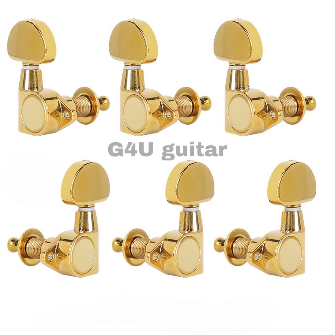 Khoá đàn guitar acoustic đúc đặc(khóa đúc niken, 6 chiếc, đầy đủ phụ kiện)