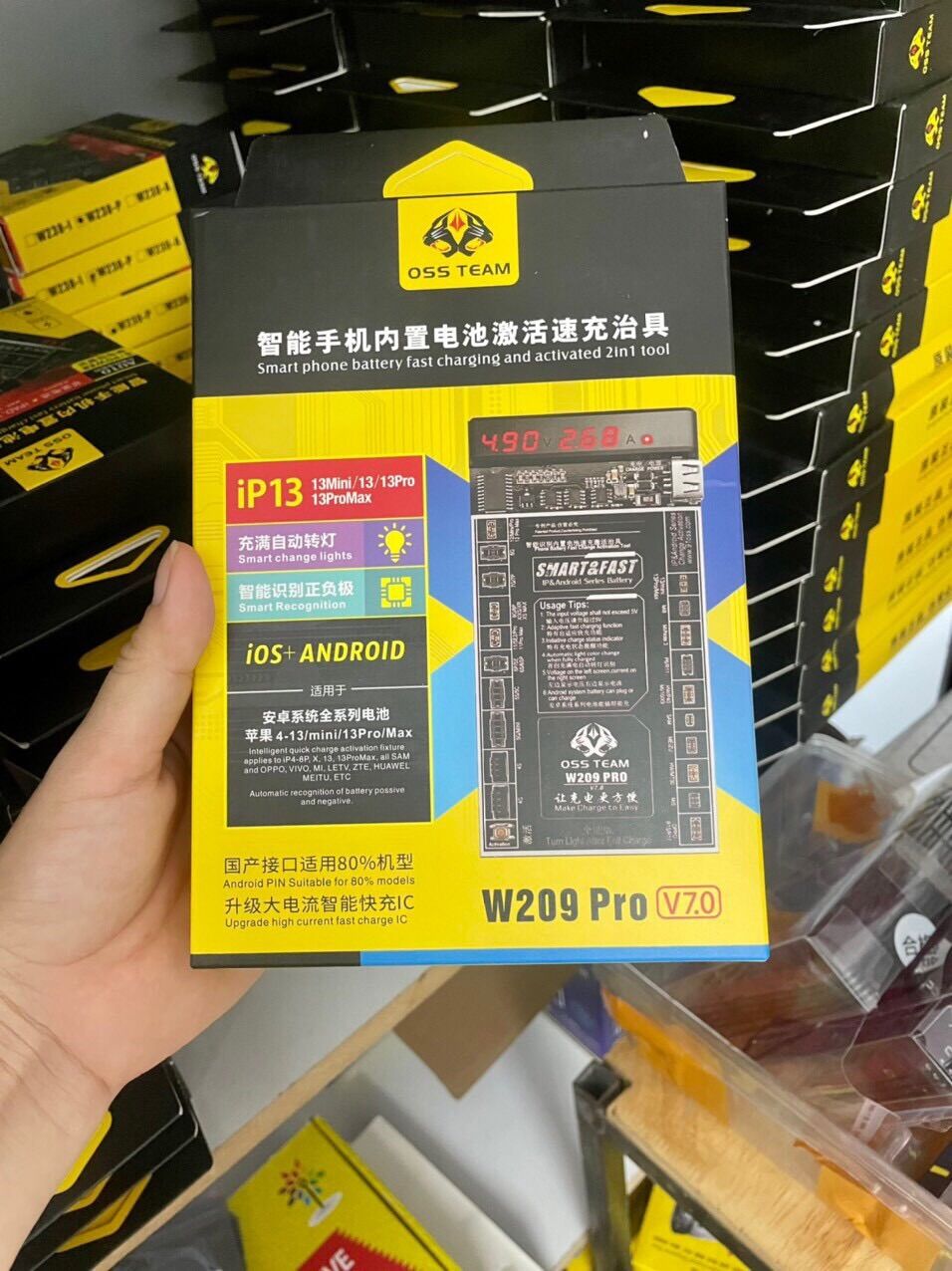 Kích pin W209+ PRO V7 (NEW) 5-14PM + Androi