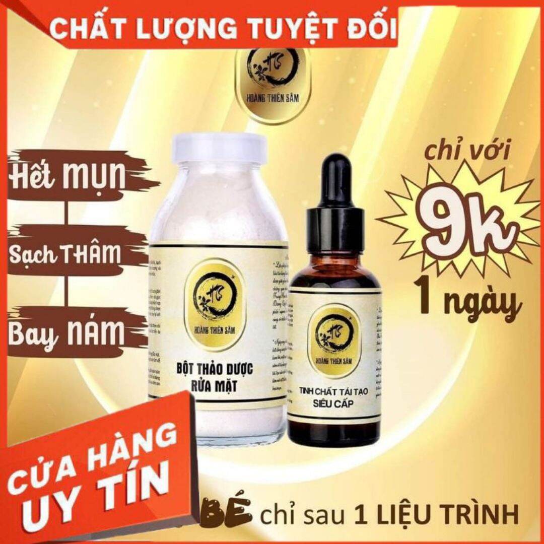 ComBo Tinh Chất Hoàng Thiên Sâm 30ml - Giảm Mụn Nám Sẹo RỖ Hiệu Quả