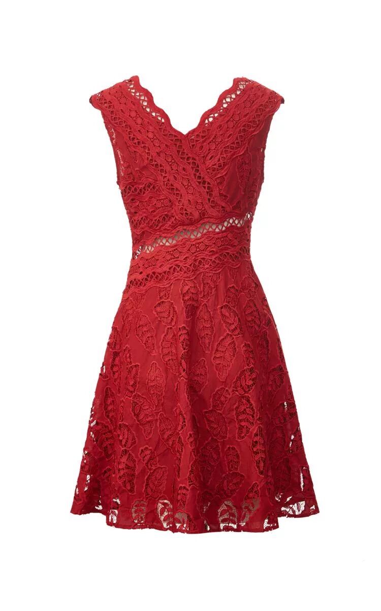 ĐẦM REN ĐỎ VERO MODA CAO CẤP