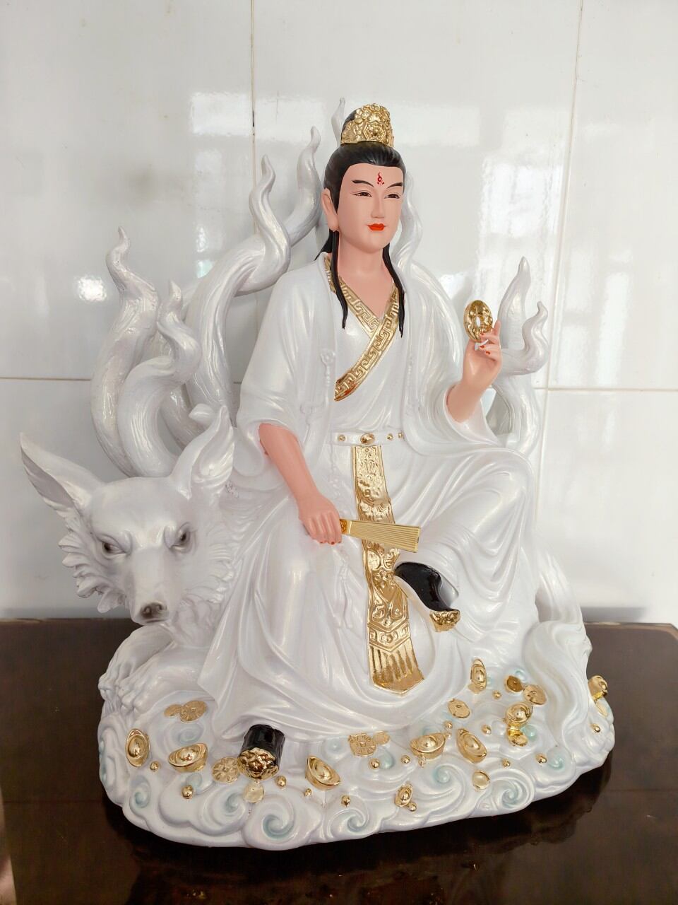Tượng Hồ Ly Tiên Nam cao 40cm