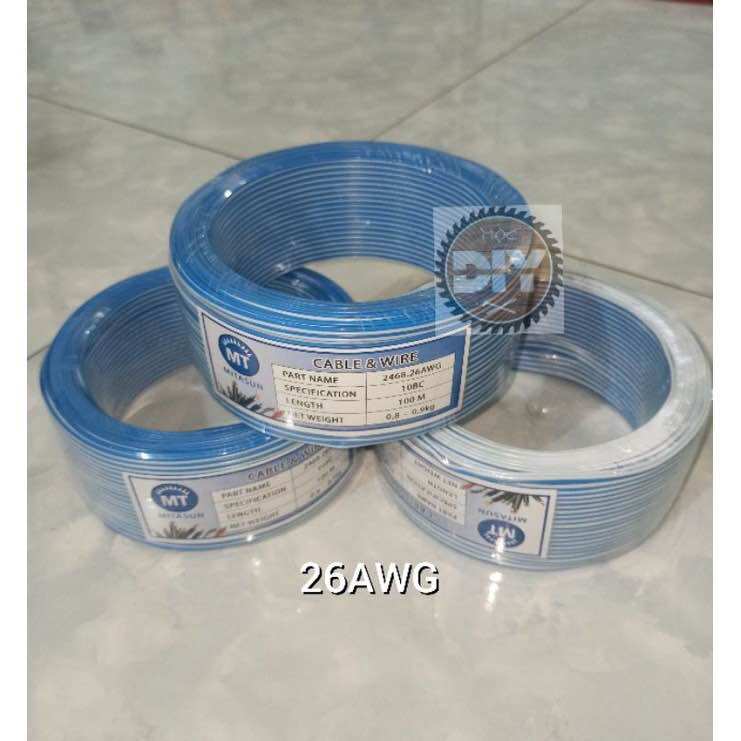 Dây điện đôi 26AWG, cuộn 100m.