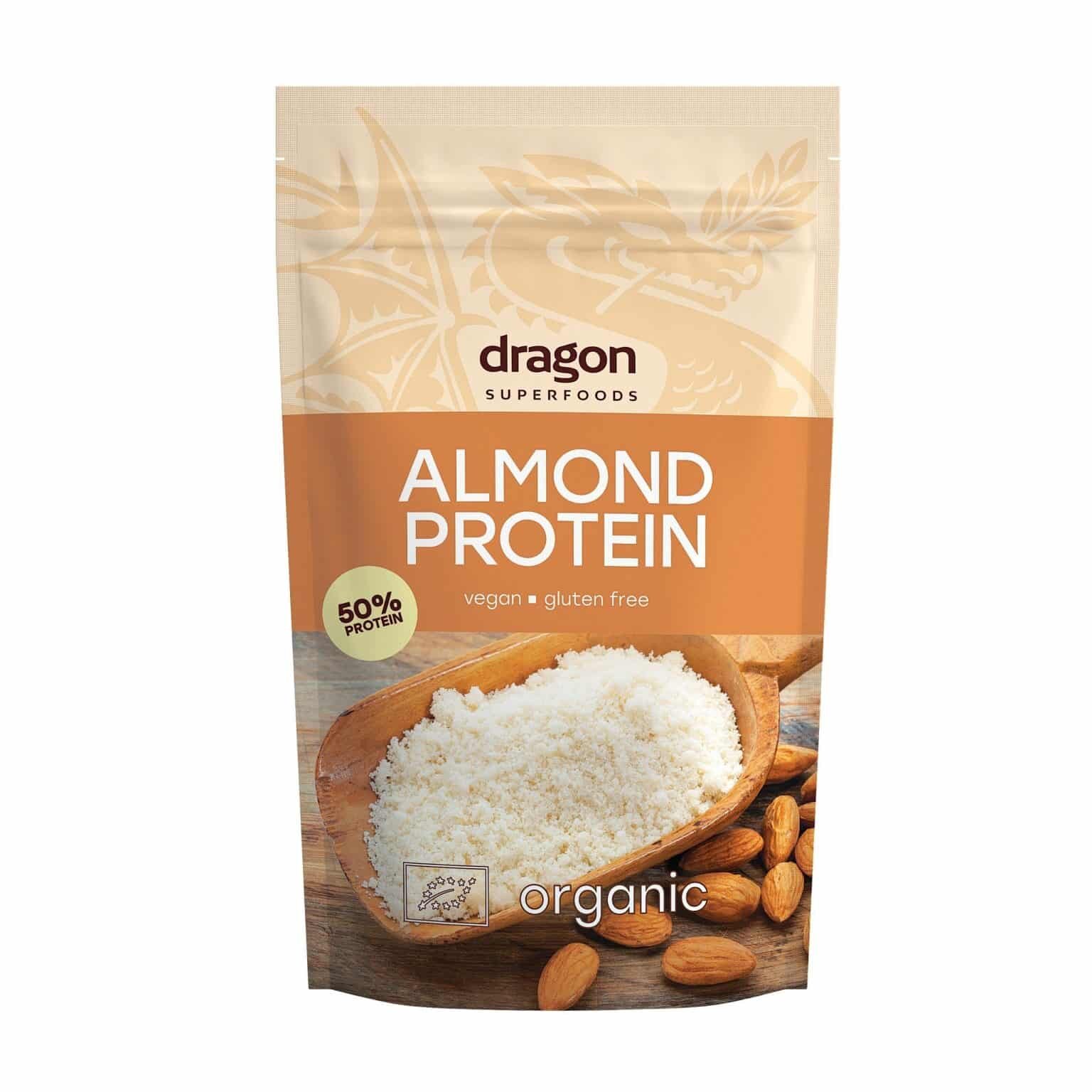 Protein hạt hạnh nhân hữu cơ Dragon Superfoods 200gr