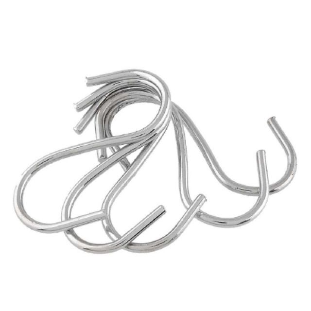 🪝Bán Sỉ_ 100 Cái Móc S Treo đồ (dài 6cm)