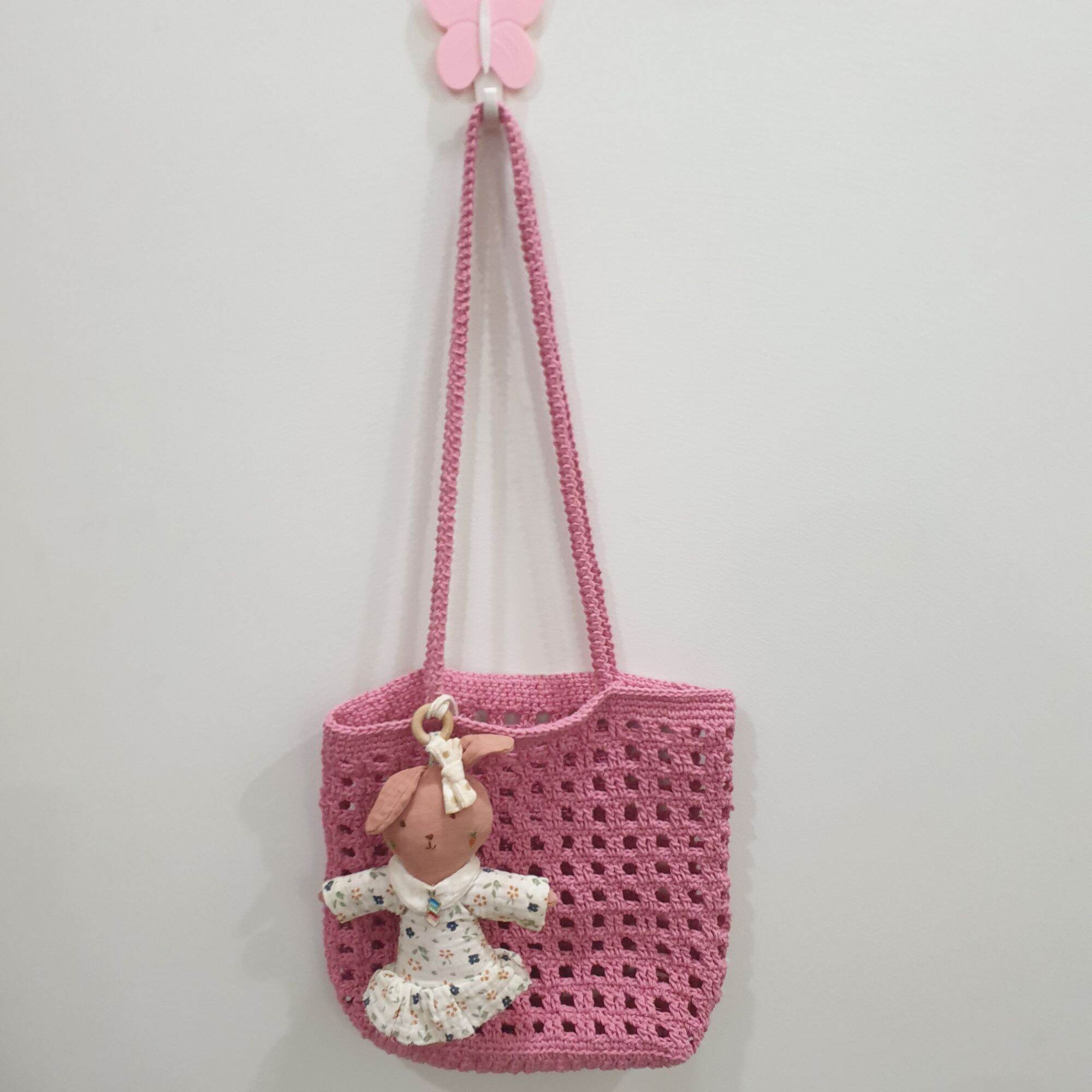 Túi xách ô lưới handmade