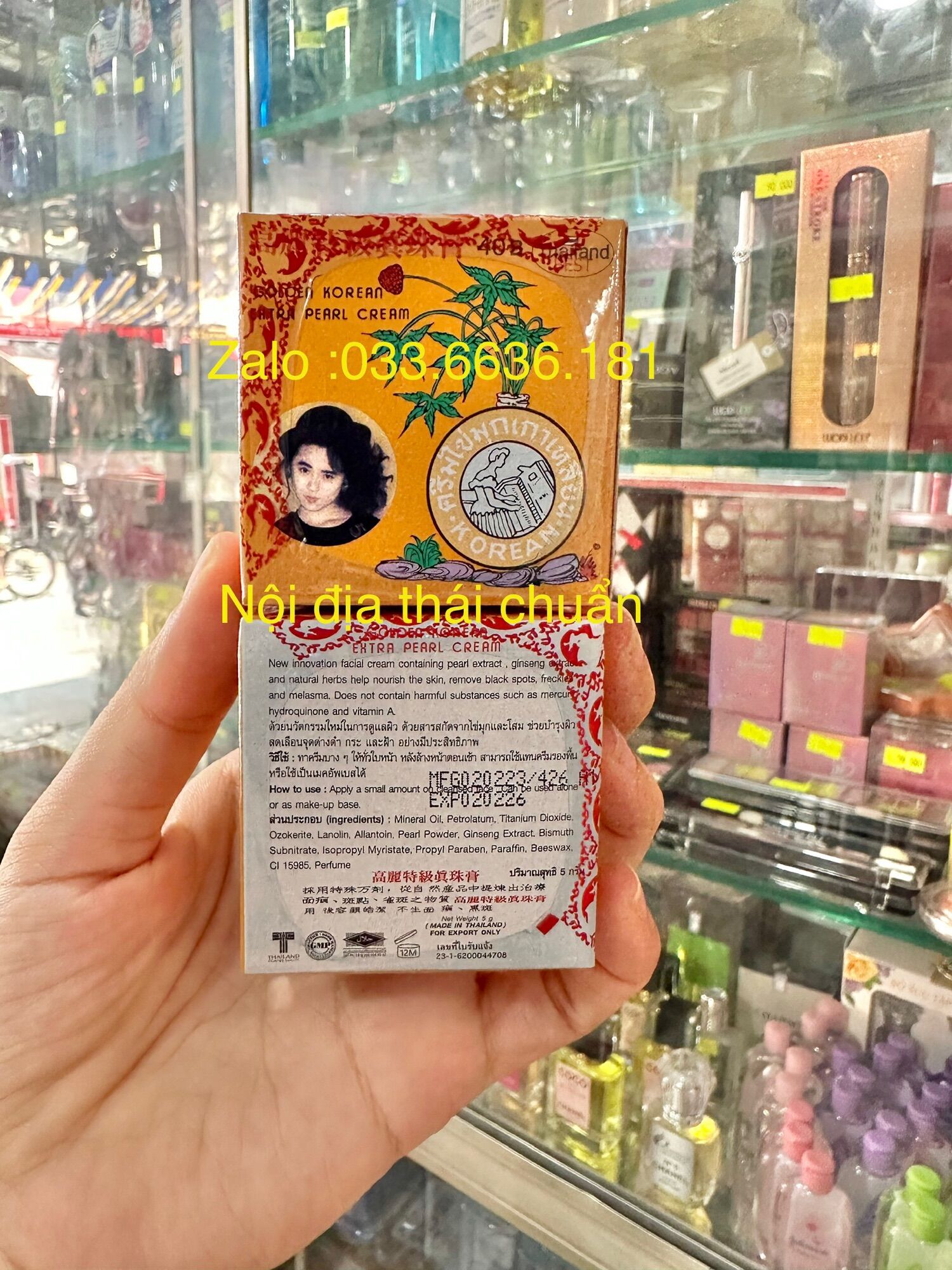 Kem sâm vàng nội địa Thái hàng chuẩn loại 1