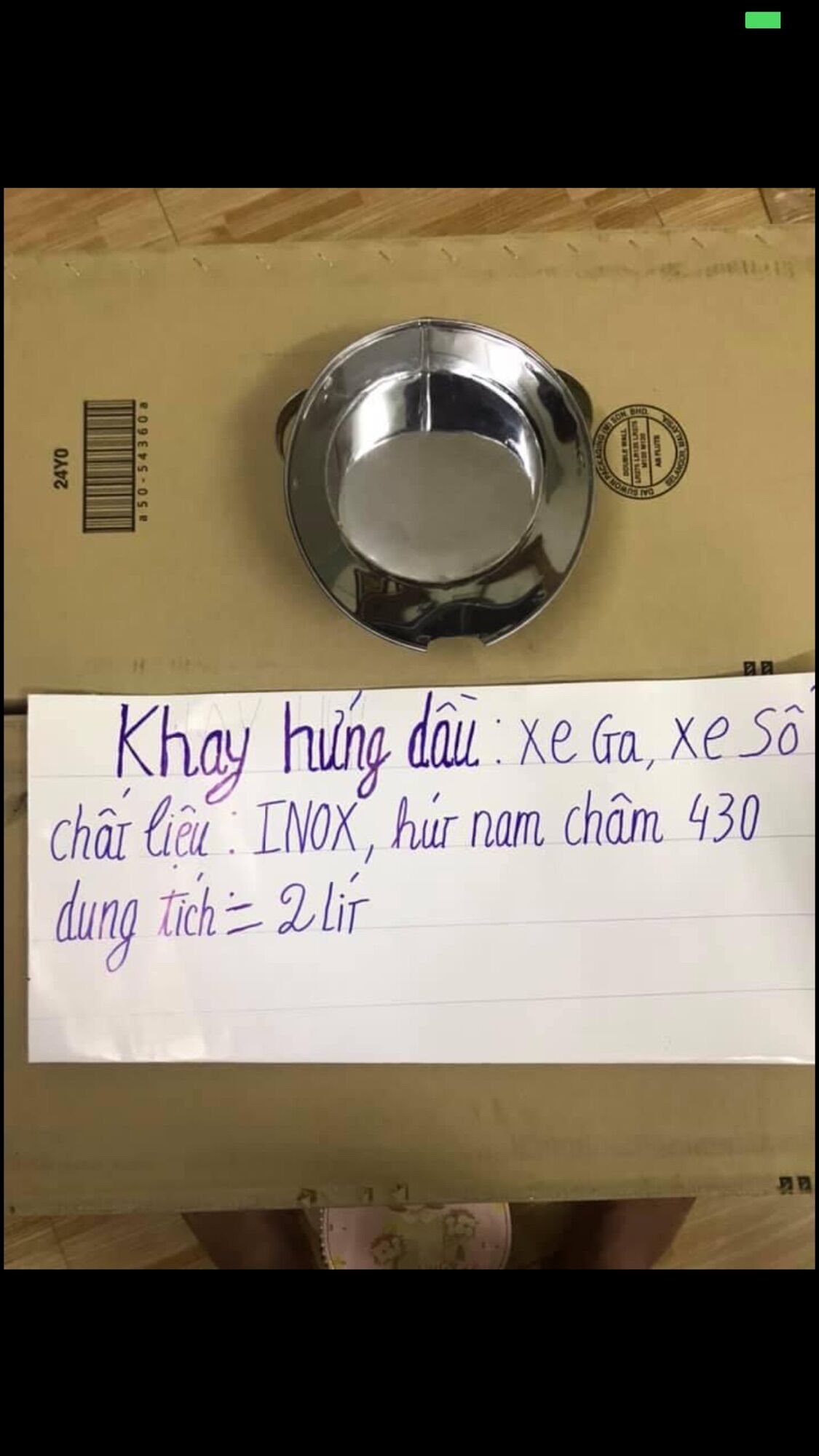 Hũ hứng dầu nhớt 2l