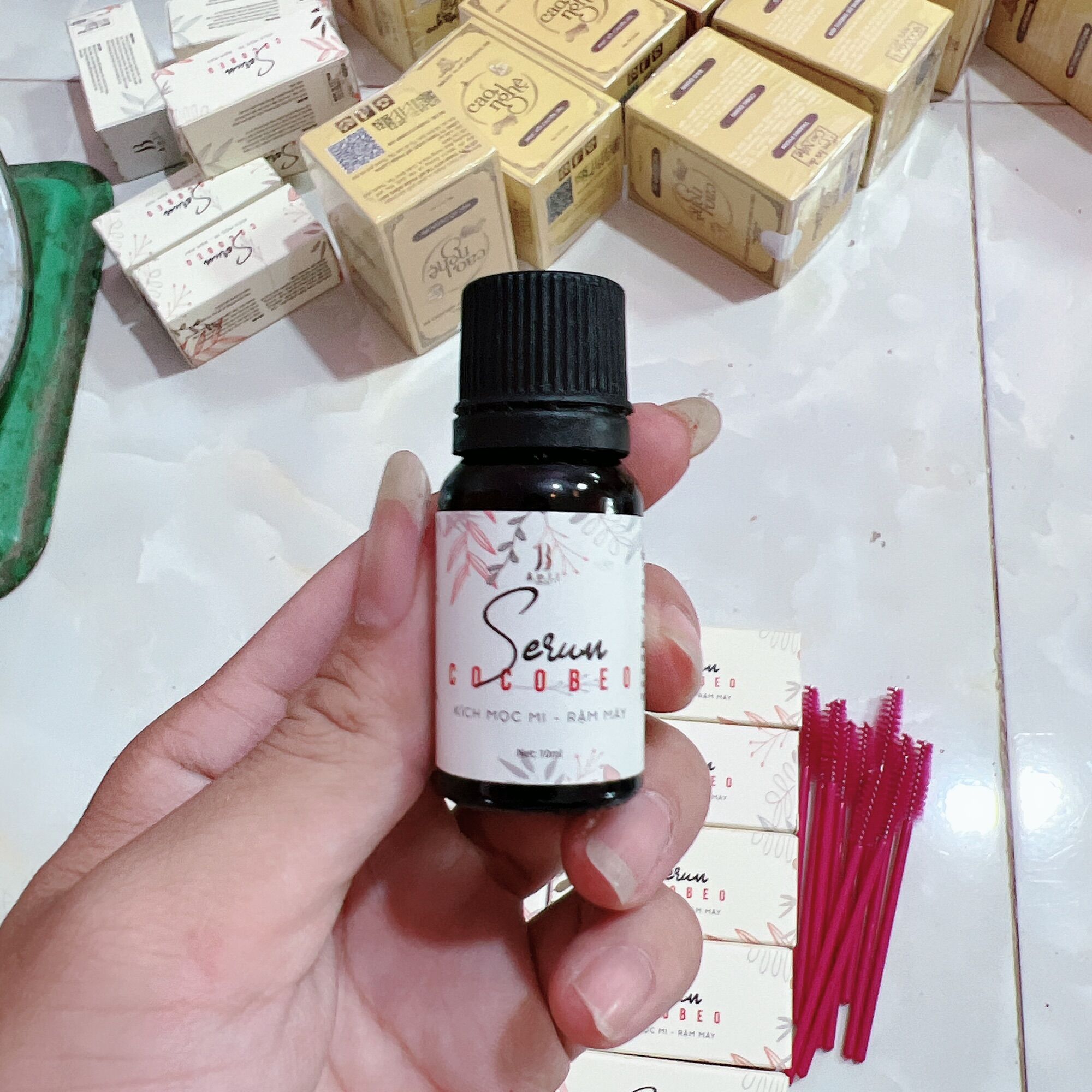 Serum kích mọc mi cocobeo combo 10chay