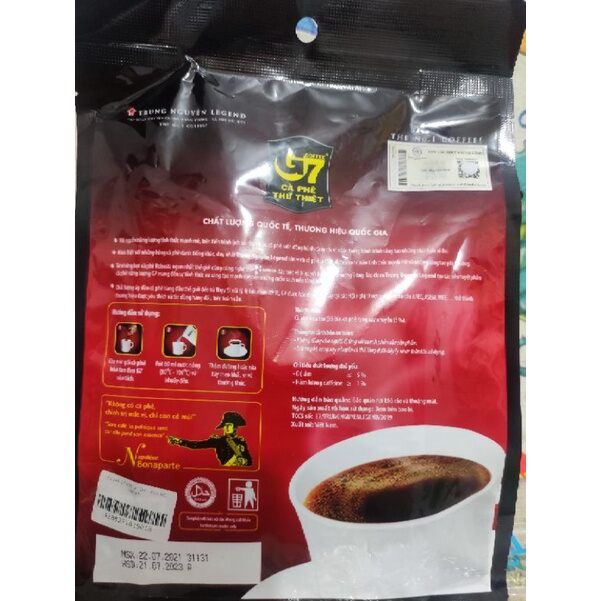 Cà phê đen hòa tan G7 bịch 100 gói*2g
