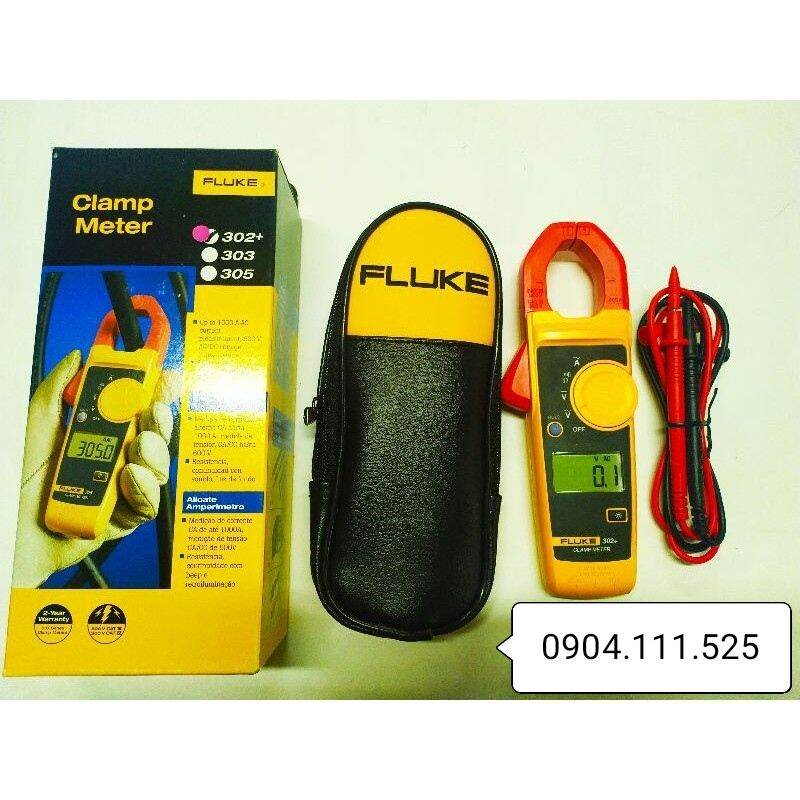 [HCM]FLUKE 302+ dây đo đài loan Ampe kìm đo dòng AC (400A)