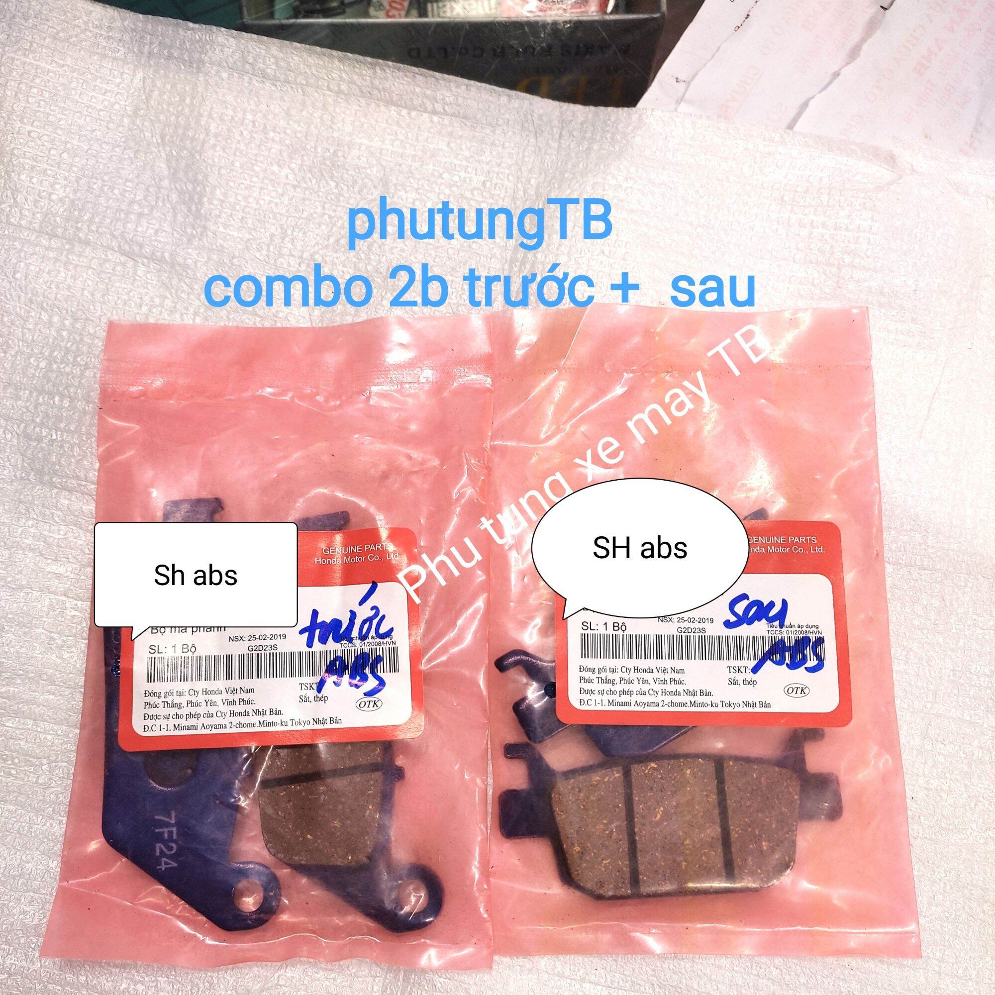 Má phanh, bố thắng trước sau SH abs