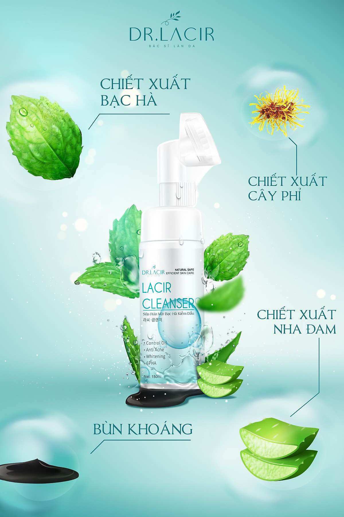 Sữa rửa mặt dr lacir