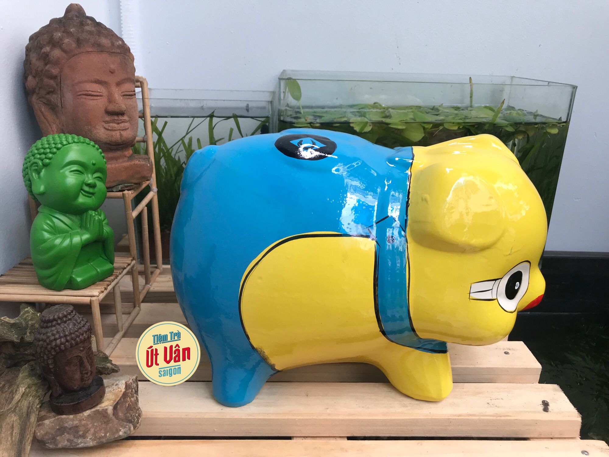 Heo đất tiết kiệm Minion size XL ( 28x18x20 )