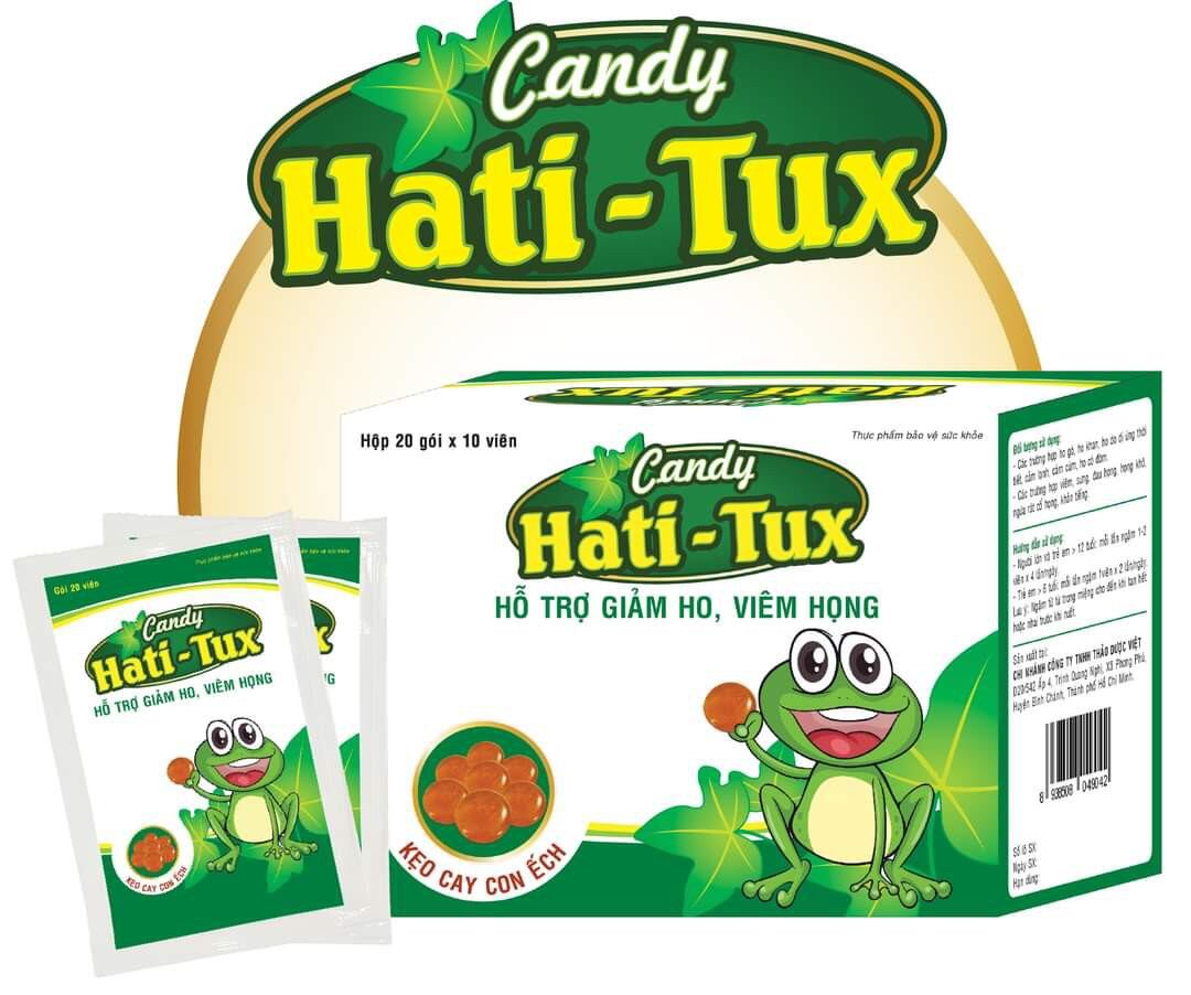 Kẹo ho hatitux - giảm ho, viêm họng