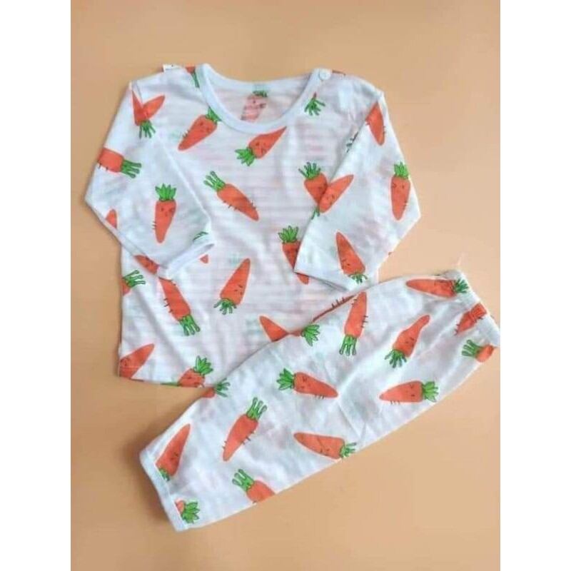Combo 5 bộ dài  tay cotton sợi tre cho bé yêu