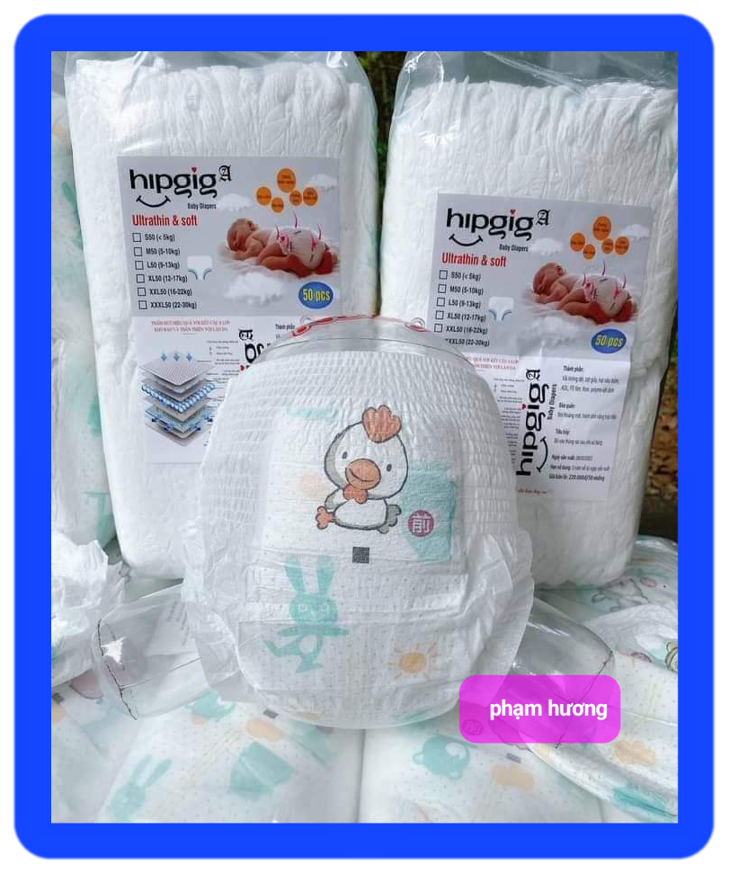 100 miếng Bỉm tả quần/tả dán hipgip A loại 1