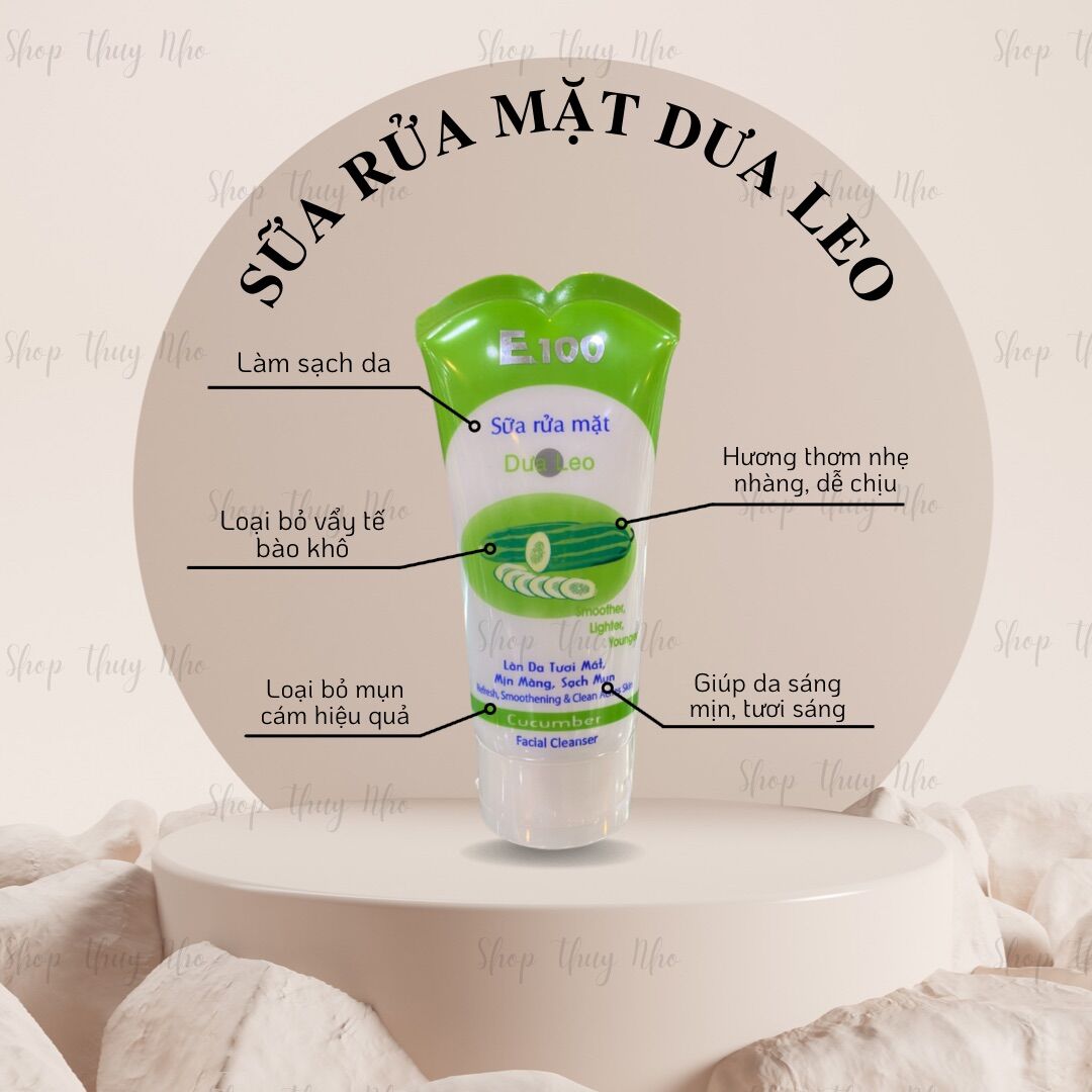 Sữa rửa mặt tinh chất dưa leo e100 - 100gram