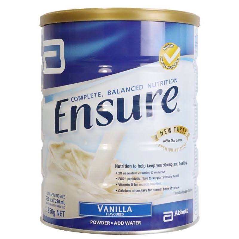 Sữa bột ensure ÚC hương vanilla hộp 850g